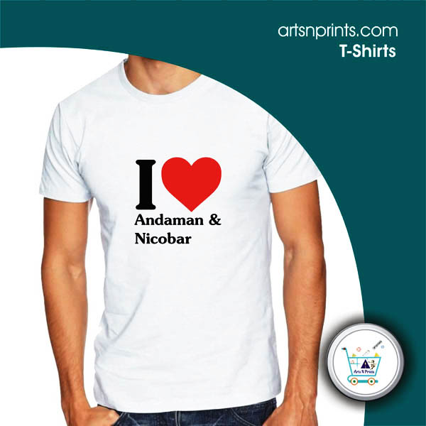 Finest custom made T shirts by artsnprints Andaman and Nicobar