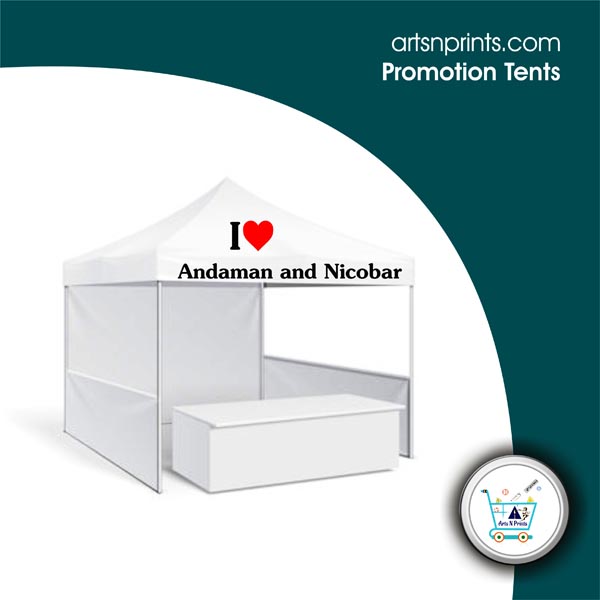 I LOVE Andaman and Nicobar outdoor promotion marketing foldable tents by AndamanandNicobarArtsNprints