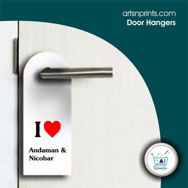 I LOVE Andaman and nicobar door custom hangers by Andamanandnicobarartsnprints