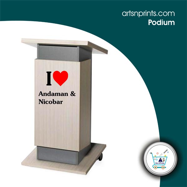 I LOVE Andaman and nicobar lectren podium by AndamanandnicobarArtsNprints