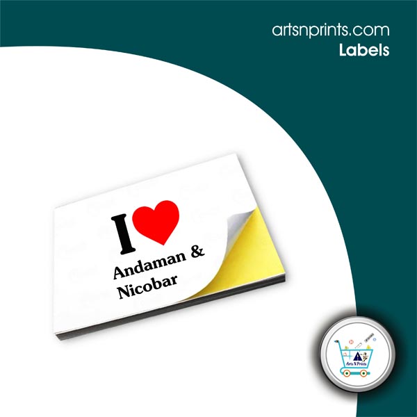 I love ANDAMAN AND NICOBAR custom stick labels manufacturer artsNprints